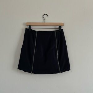 Luella for Target | Black Zip Detail Mini Skirt